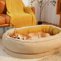 FrostNest™ Cosy Donut Dog Bed for Curl-Up Rest