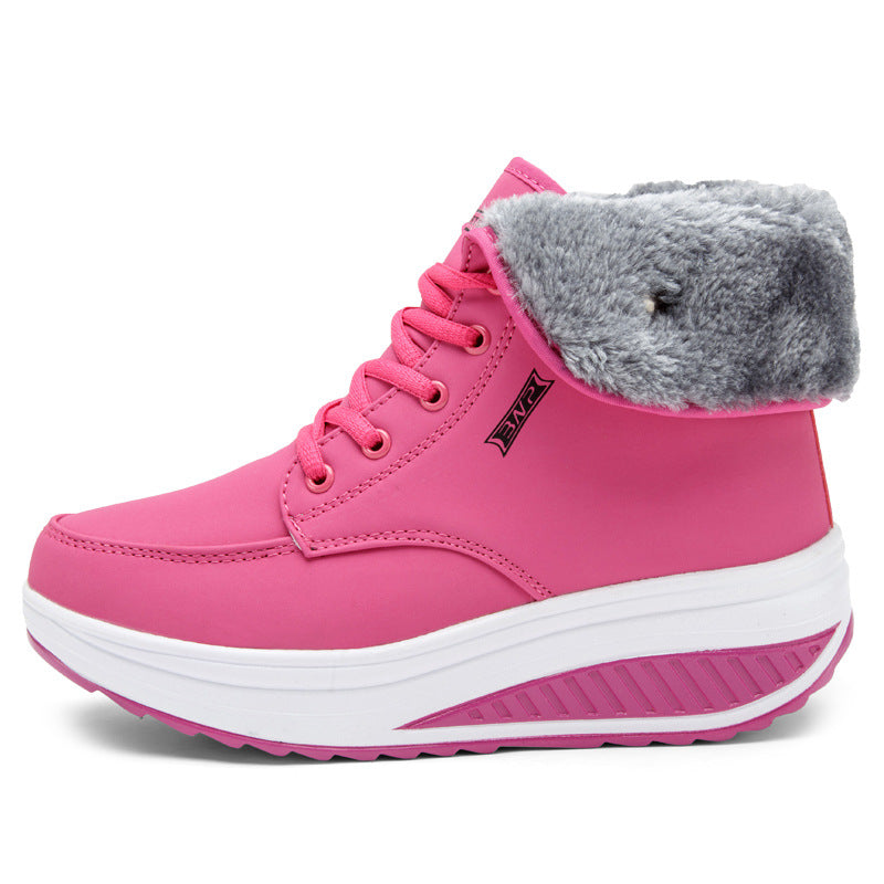 Comelyy Womens Plush Rocking Cotton Boots