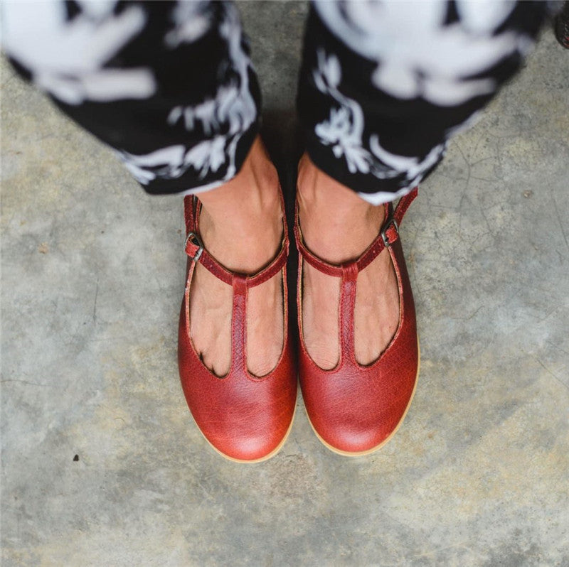 Comelyy Comfortable flat buckle pumps