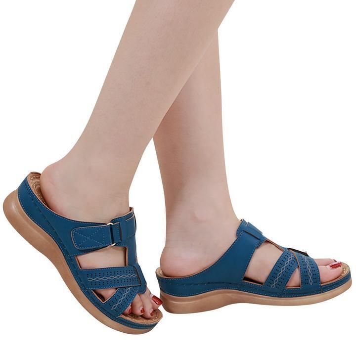 Dr Care Premium Vintage Orthopedic Open Toe Sandal Comfy Women Orthopedic Premium Sandals