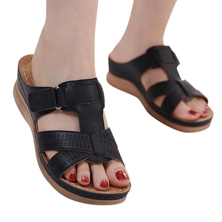 Dr Care Premium Vintage Orthopedic Open Toe Sandal Comfy Women Orthopedic Premium Sandals