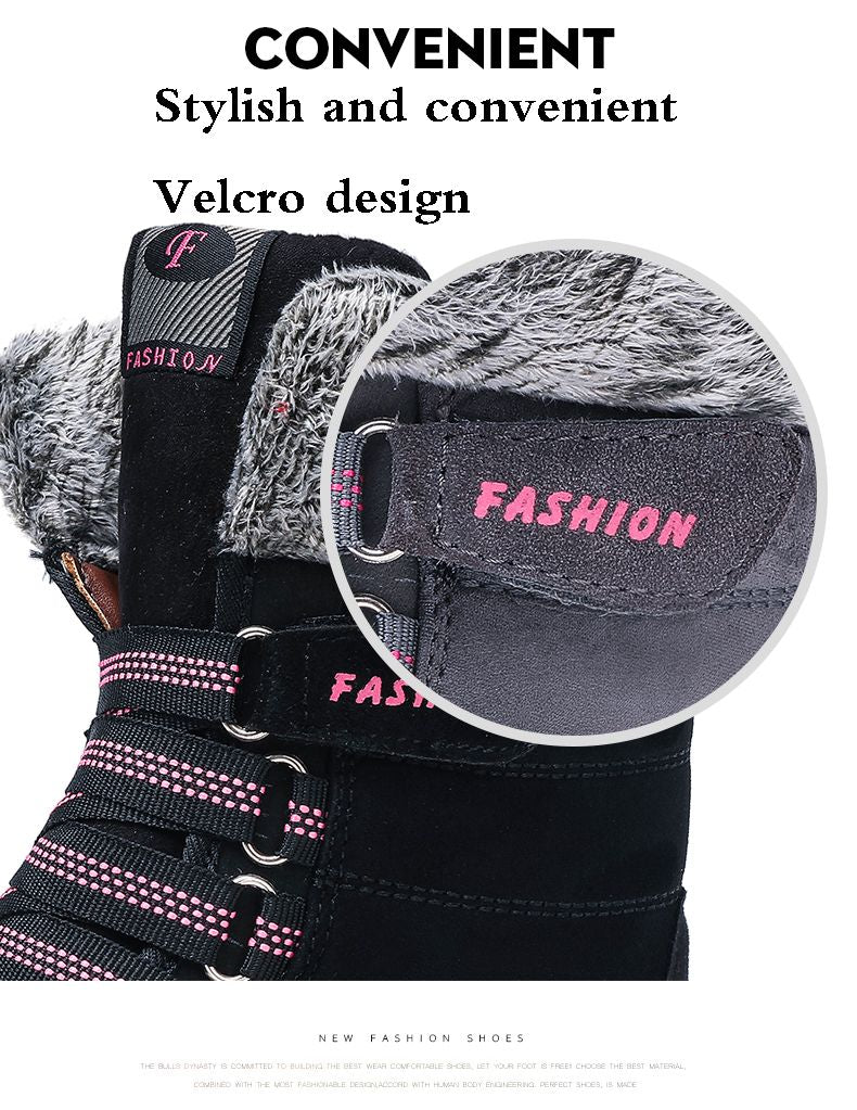 Women Boots Winter Shoes Women Snow Boots Plus Size Hot Platform Fur Boots Winter Female Warm Botas Mujer Combat Boots