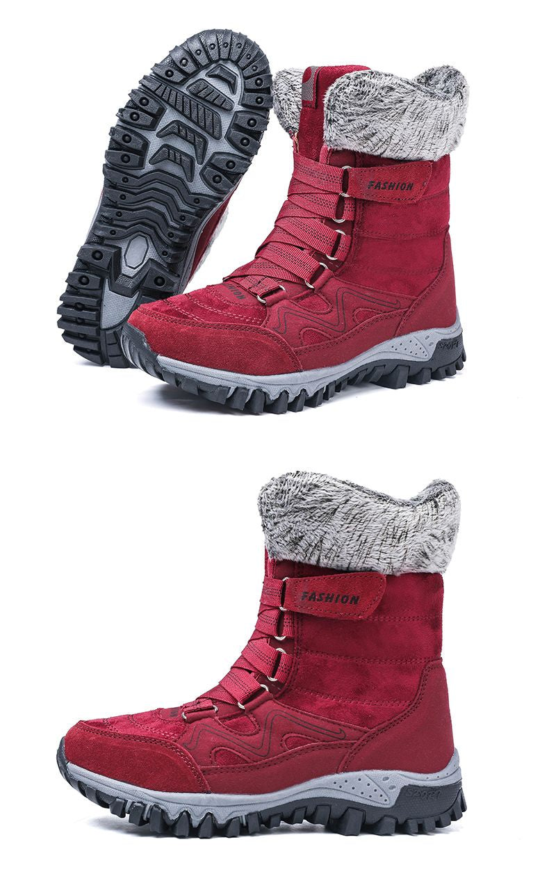 Women Boots Winter Shoes Women Snow Boots Plus Size Hot Platform Fur Boots Winter Female Warm Botas Mujer Combat Boots