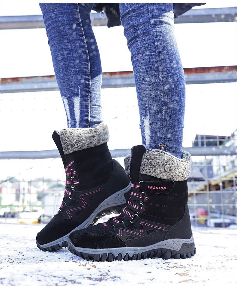 Women Boots Winter Shoes Women Snow Boots Plus Size Hot Platform Fur Boots Winter Female Warm Botas Mujer Combat Boots