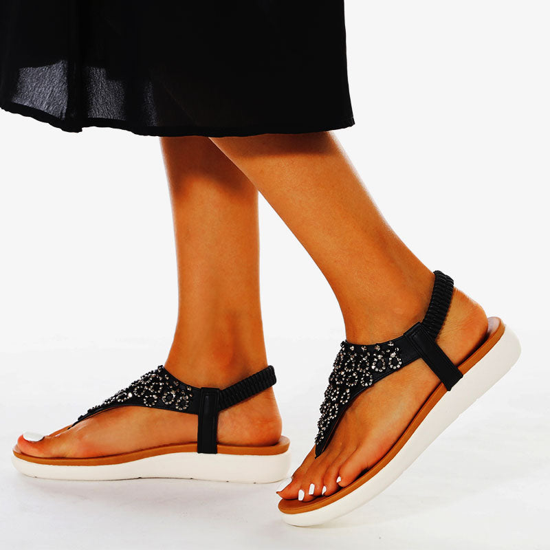 Comelyy Ankle Strap Casual Elastic Fashion Sandals