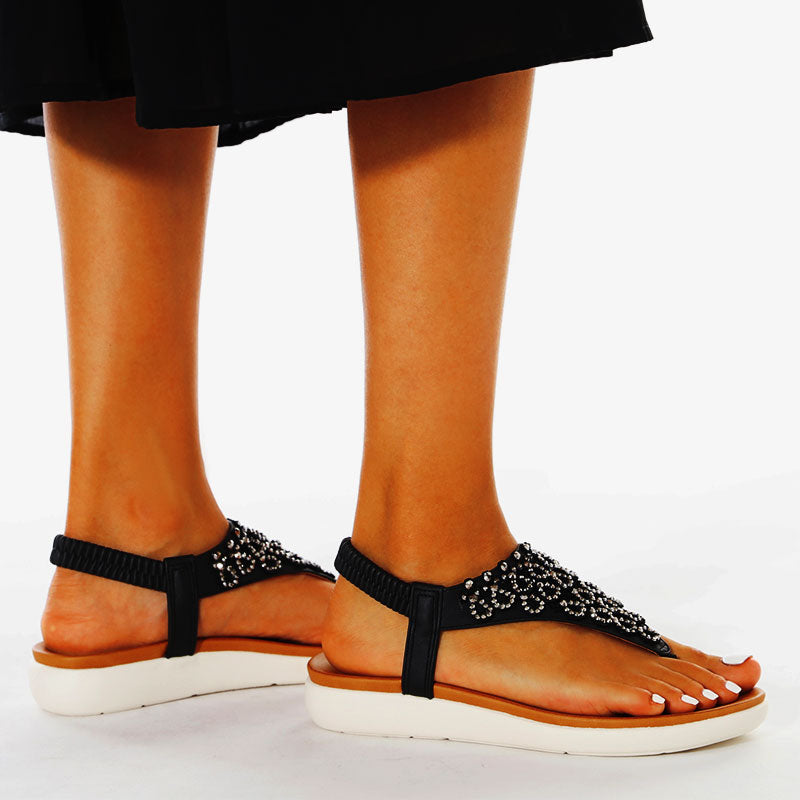 Comelyy Ankle Strap Casual Elastic Fashion Sandals