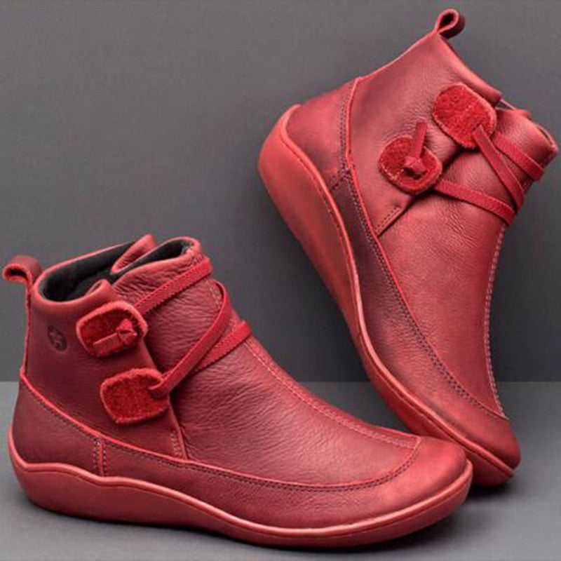 Comelyy Roman Pointed Leather Women Boots