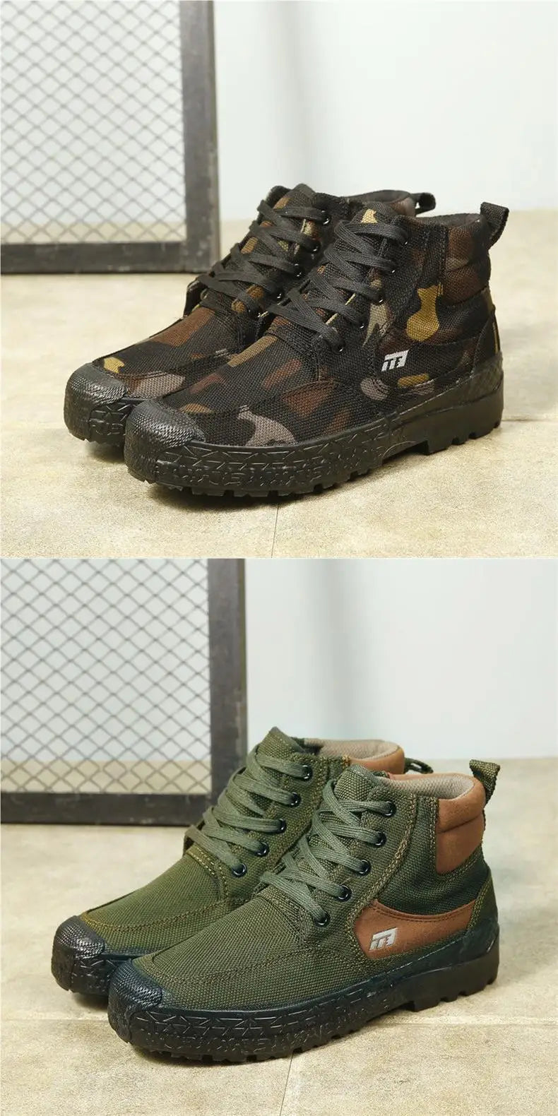 Footnity Men S Anti Slip Waterproof Work Boots