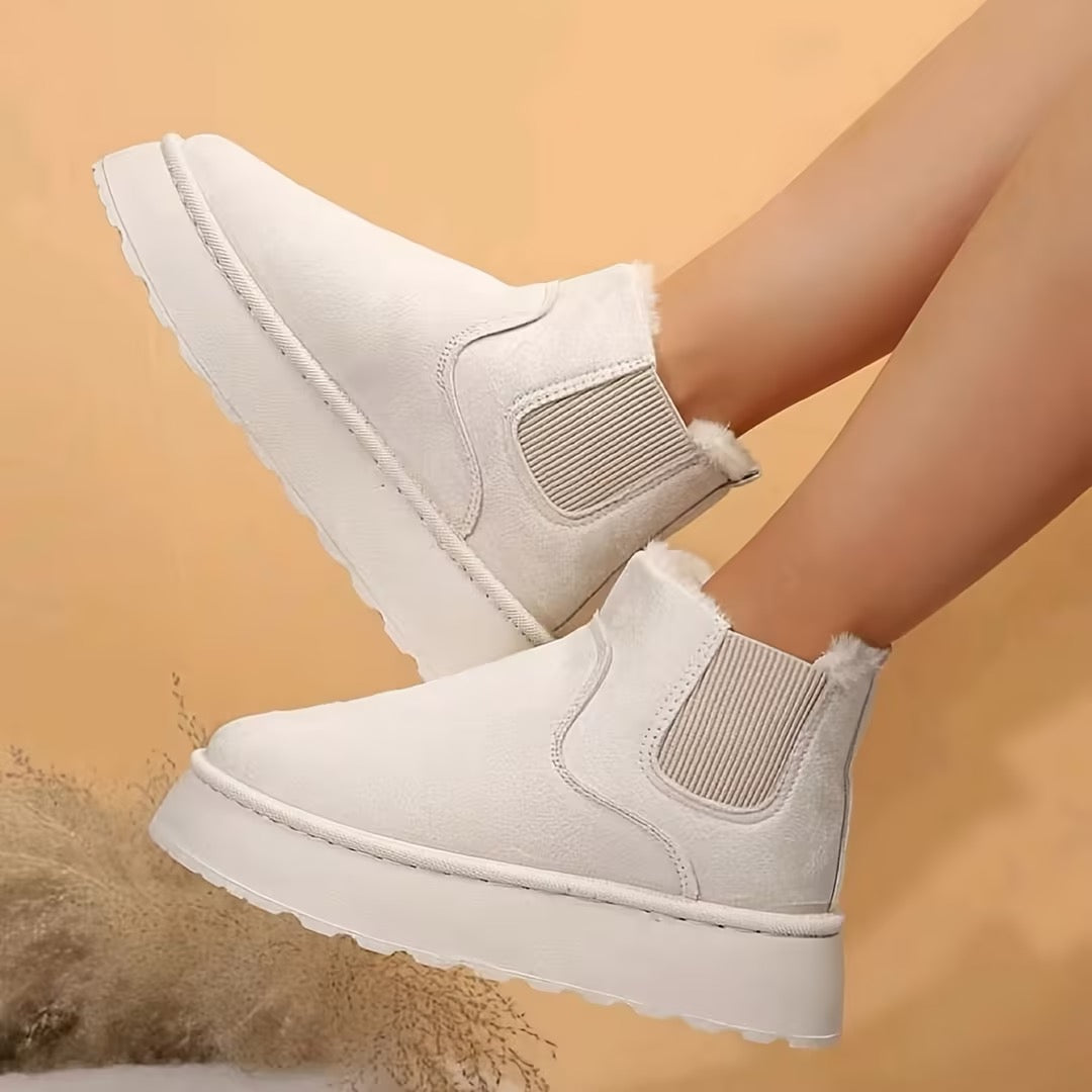 Comelyy Plush Lined Slip On Winter Boots
