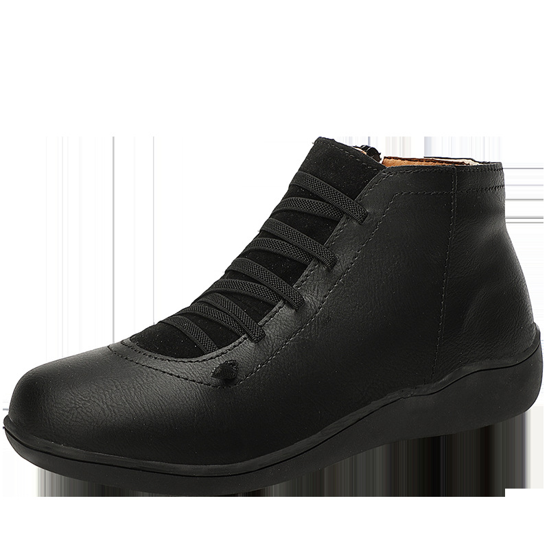 Azzy Women Premium Orthopedic Lace Up Ankle Boots Comfy Orthopedic Boots