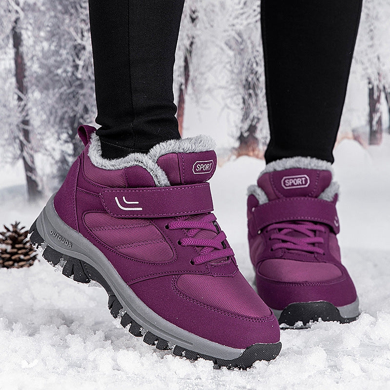 Comelyy Snowy Villia Leather Anti Skid Ankle Boots