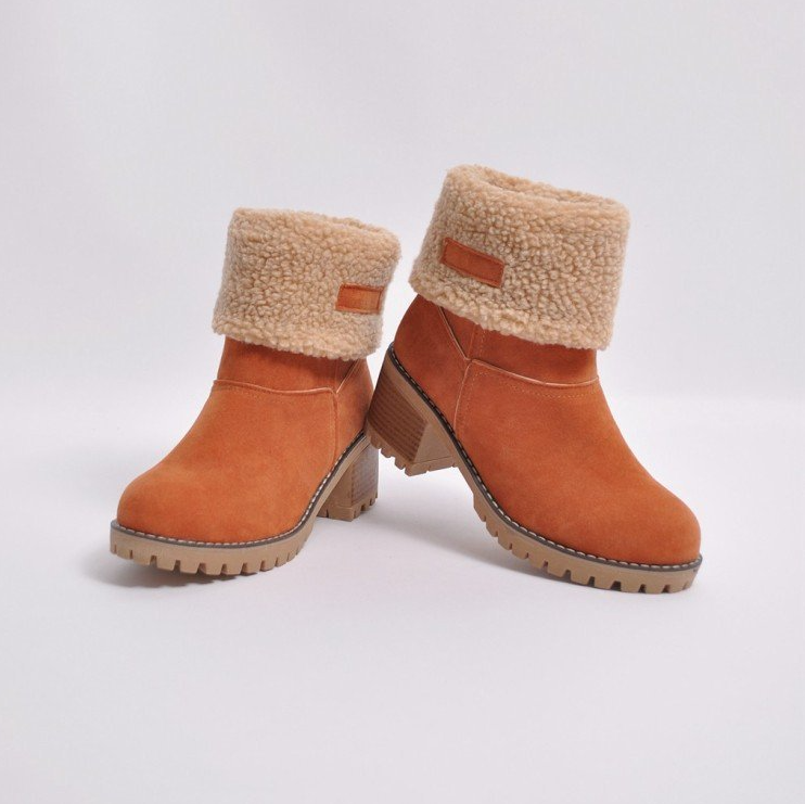 Comelyy Fur Warm Turned Over Edge Boots