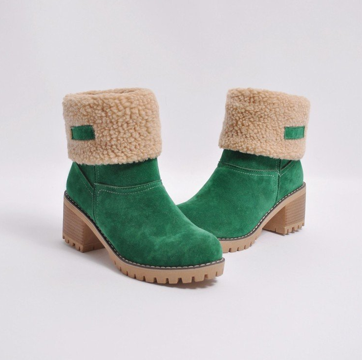 Comelyy Fur Warm Turned Over Edge Boots
