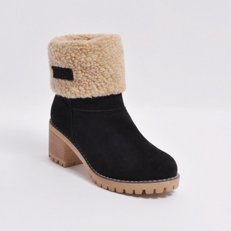 Comelyy Fur Warm Turned Over Edge Boots