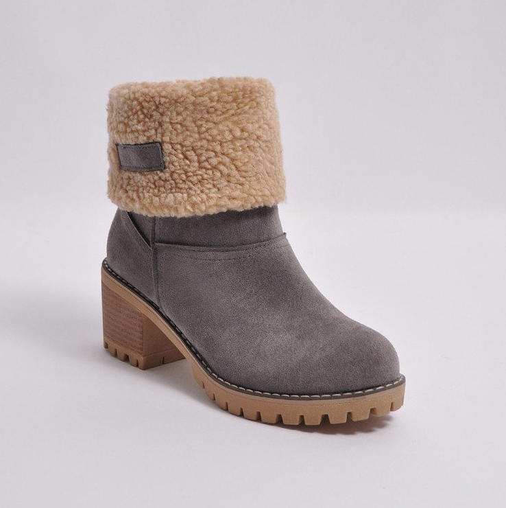 Comelyy Fur Warm Turned Over Edge Boots