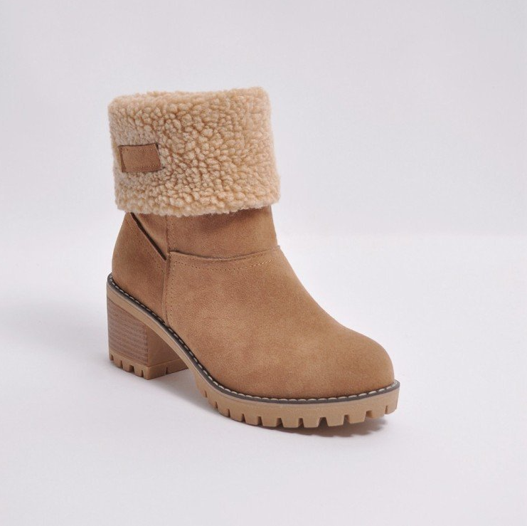 Comelyy Fur Warm Turned Over Edge Boots