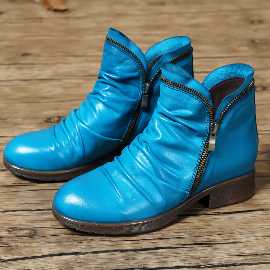 Comelyy Fashion Cosy Ankle Leather Boots