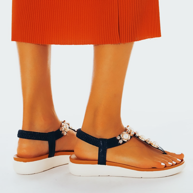 Comelyy Comfortable Pearl On Cloud Sandals