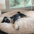 CalmiCloud™ Round Plush Dog Bed for Cosy Curl-Up Rest