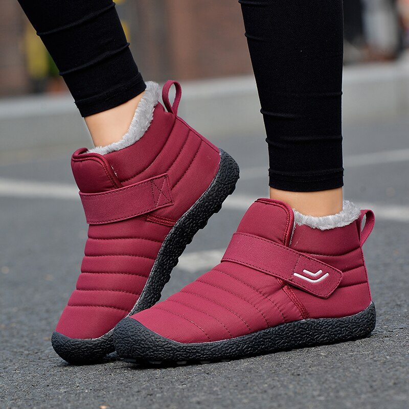 Comelyy Lightweight Winter Shoes Warm Plush Snow Boots