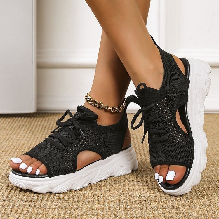 Comelyy Fashion Casual Mesh Womens Sports Style Platform Sandals