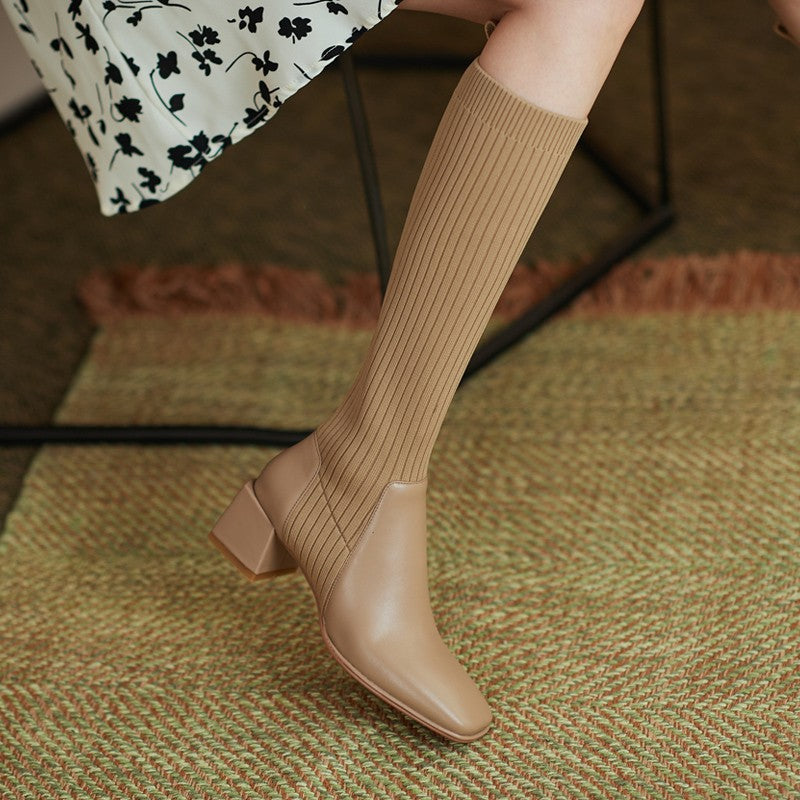 Comelyy Retro autumn and winter high knee boots