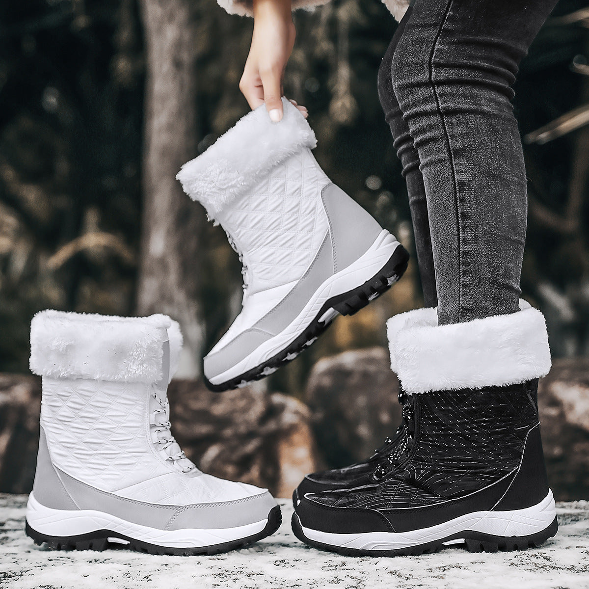 Comelyy Winter Plus Size Snow Boots