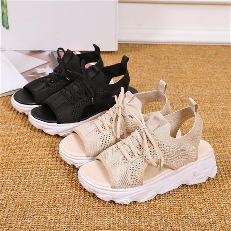 Comelyy Fashion Casual Mesh Womens Sports Style Platform Sandals