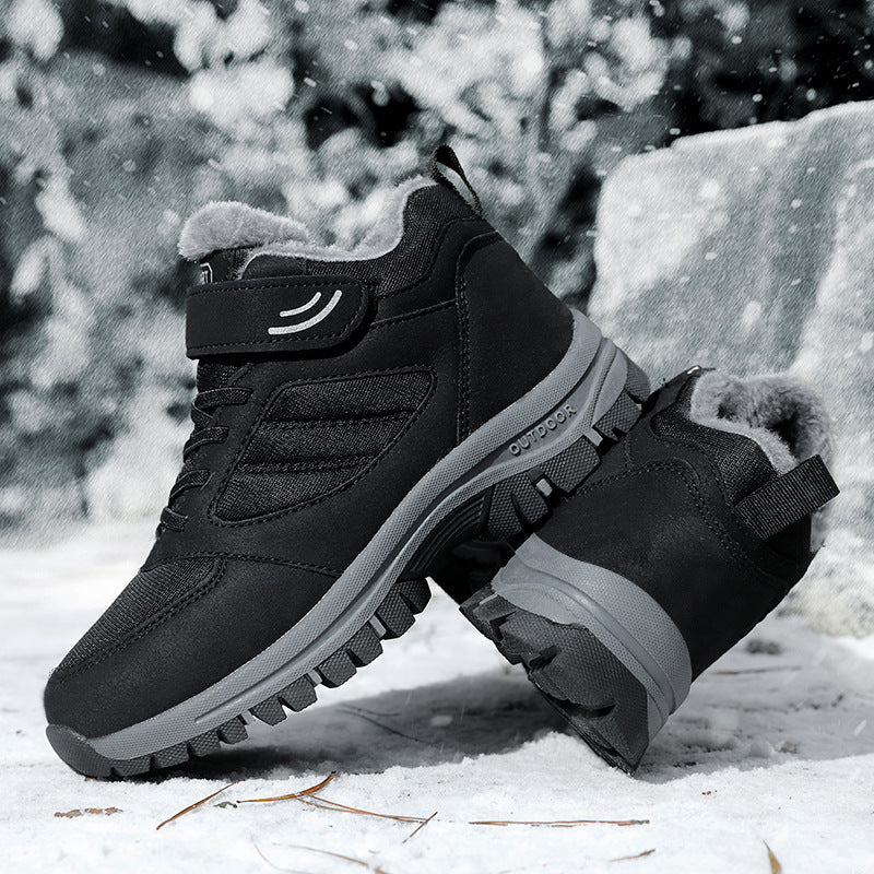 Comelyy Snowy Villia Leather Anti Skid Ankle Boots