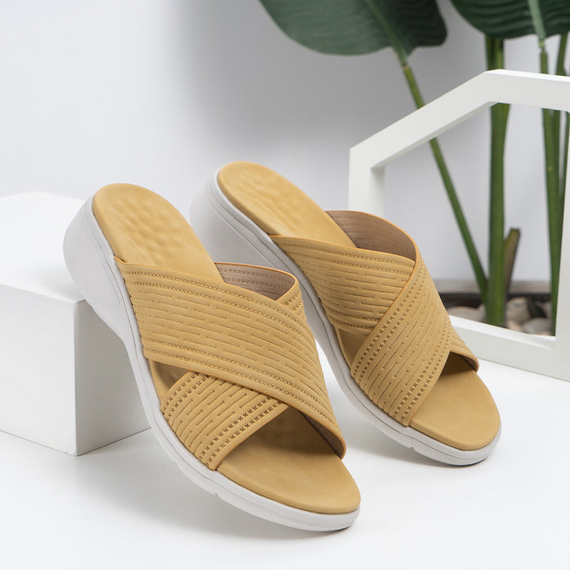 Comelyy Sloping Heels And Thick Soles Women Sandals