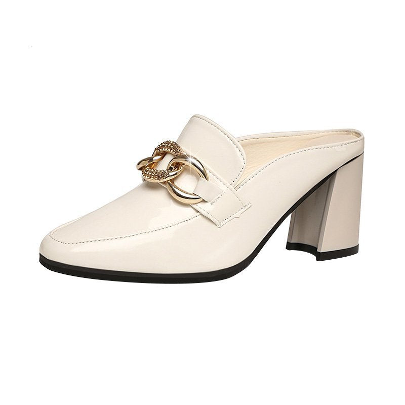 Comelyy High heel half toe shoes for women, toe cap and half slippers