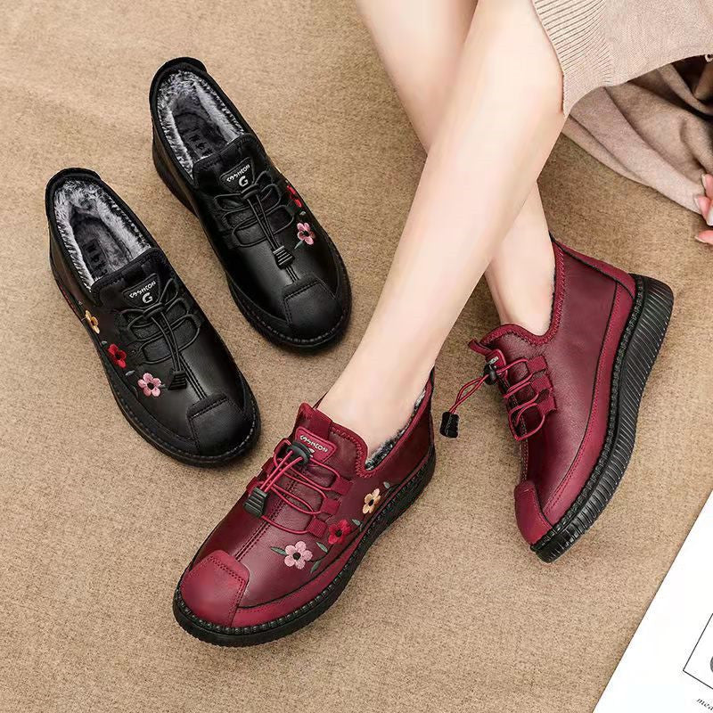 Comelyy Warm velvet cotton shoes and boots, anti-slip, waterproof and thickened snow boots