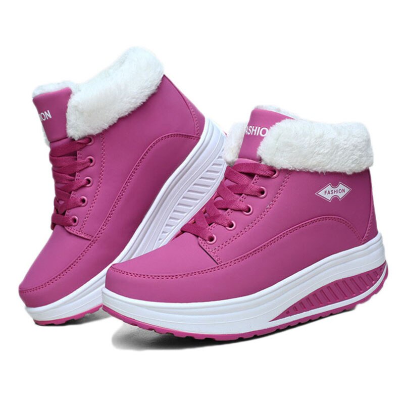 Comelyy Plush Warm Winter Boots Women's Platform Ankle Swing Shoes