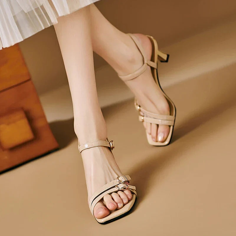 Solene Genuine Leather Sandals