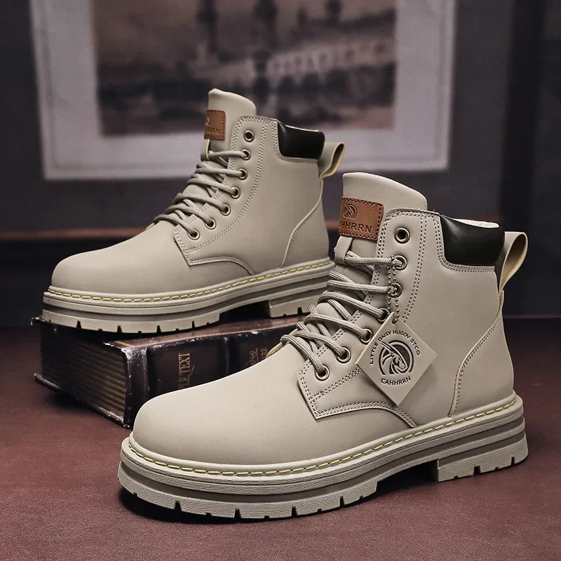 High Top Fashion Leather Boots