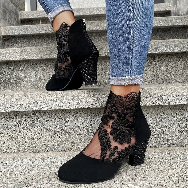 LaceBloom™ Women’s Summer Elegant Lace High Heels