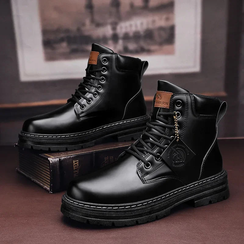 High Top Fashion Leather Boots
