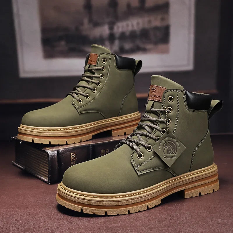 High Top Fashion Leather Boots