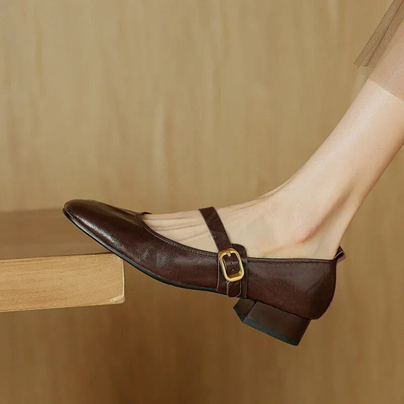 Bruna Genuine Leather Pumps