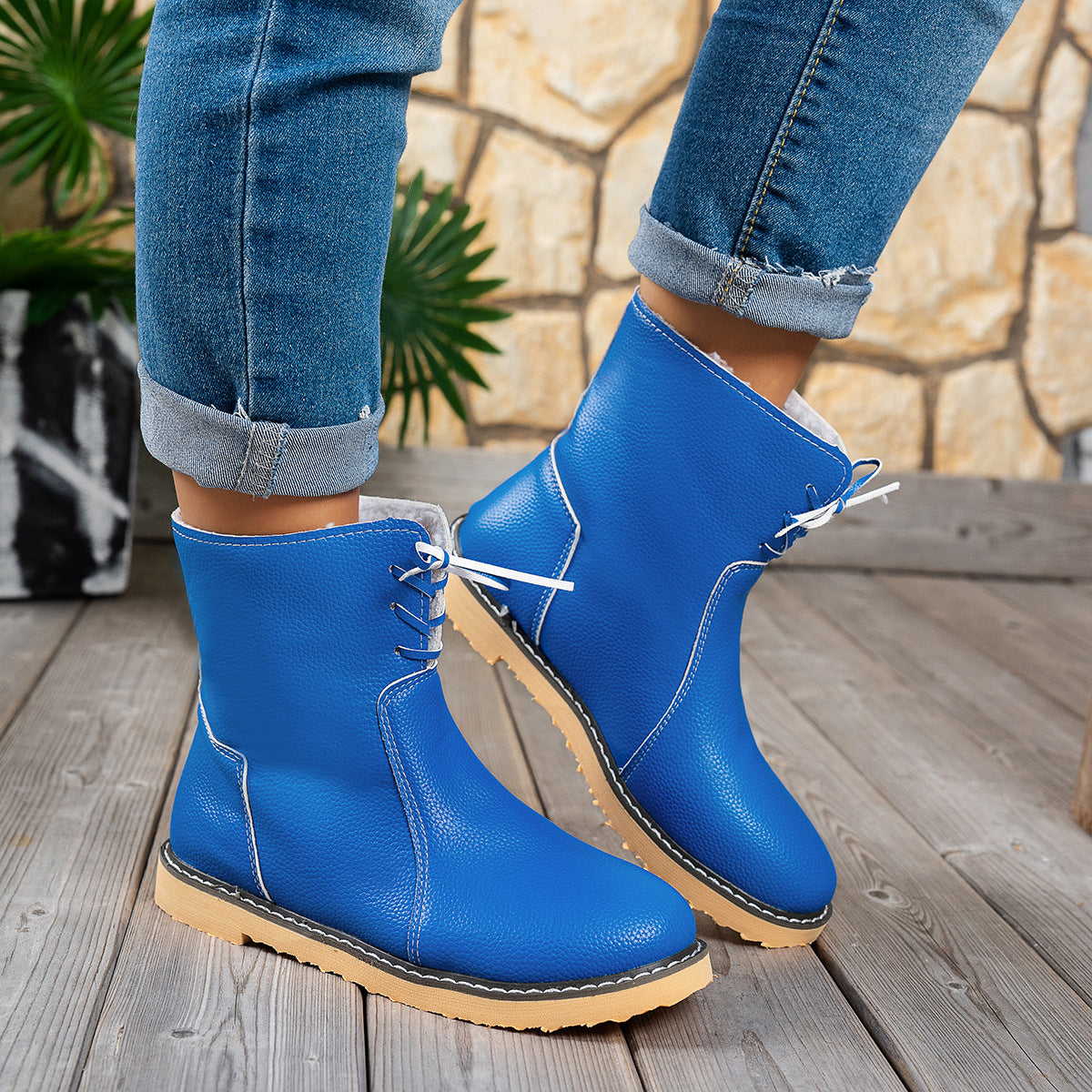 Footnity™ NordicStep – Waterproof Leather Winter Boots