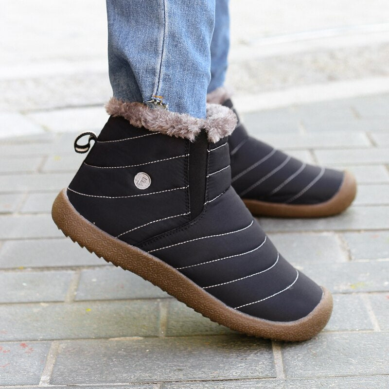 Comelyy Women Warm Shoes Waterproof Non Slip Snow Boots