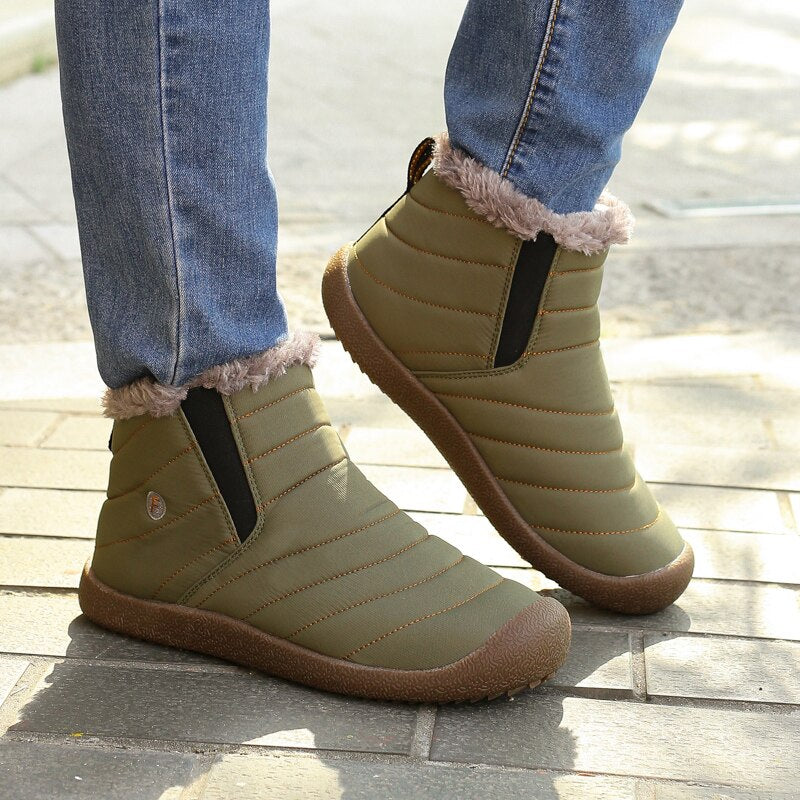 Comelyy Women Warm Shoes Waterproof Non Slip Snow Boots