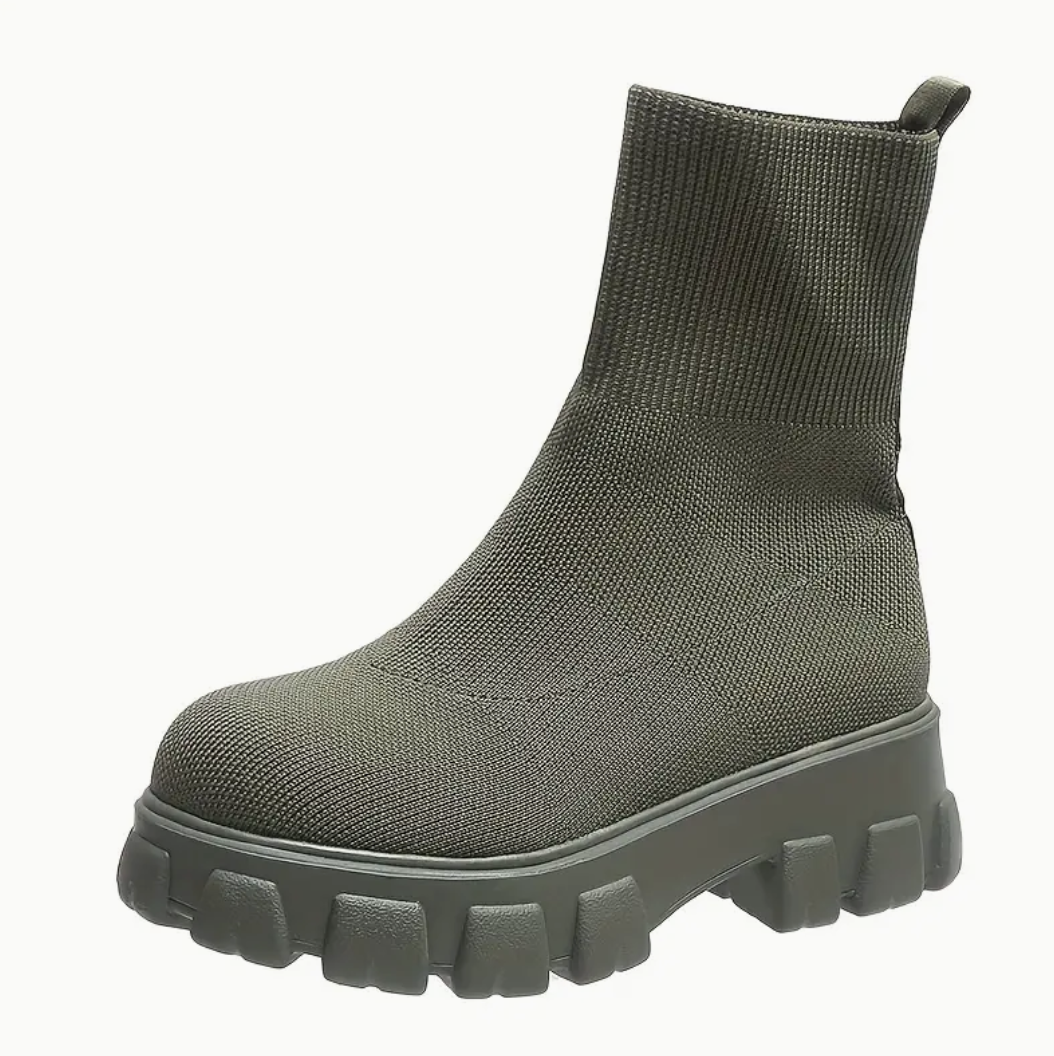 Comelyy Knitted Round Thick Soled Short Women Boots