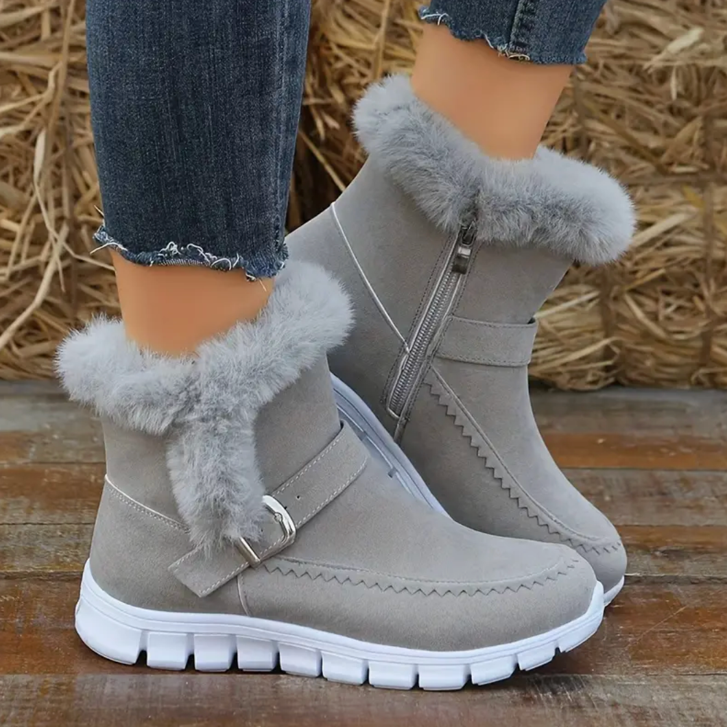 Comelyy Warm Plush Lined Winter Thermal Insulated Snow Boots