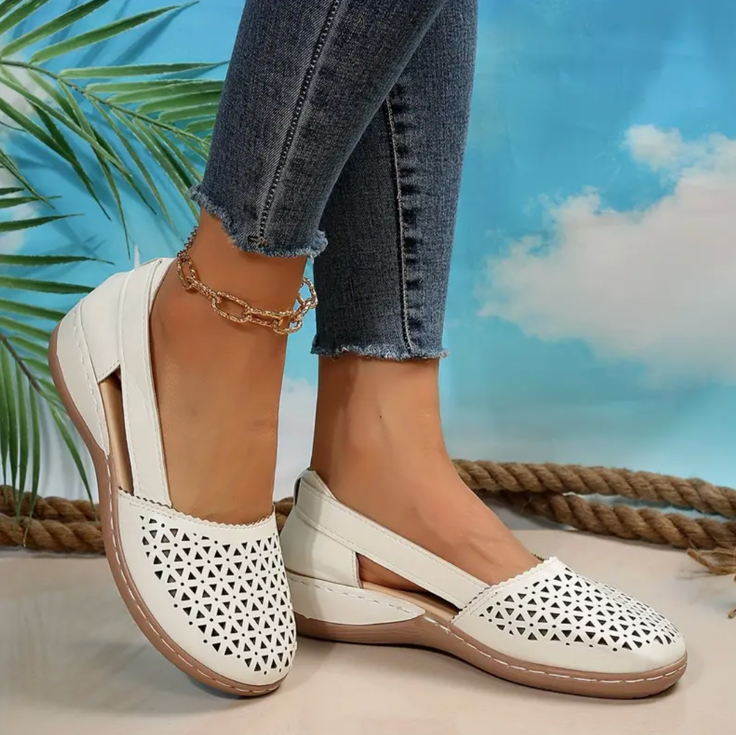 Comelyy Retro Comfortable Hollow Out Design Wedge Sandals