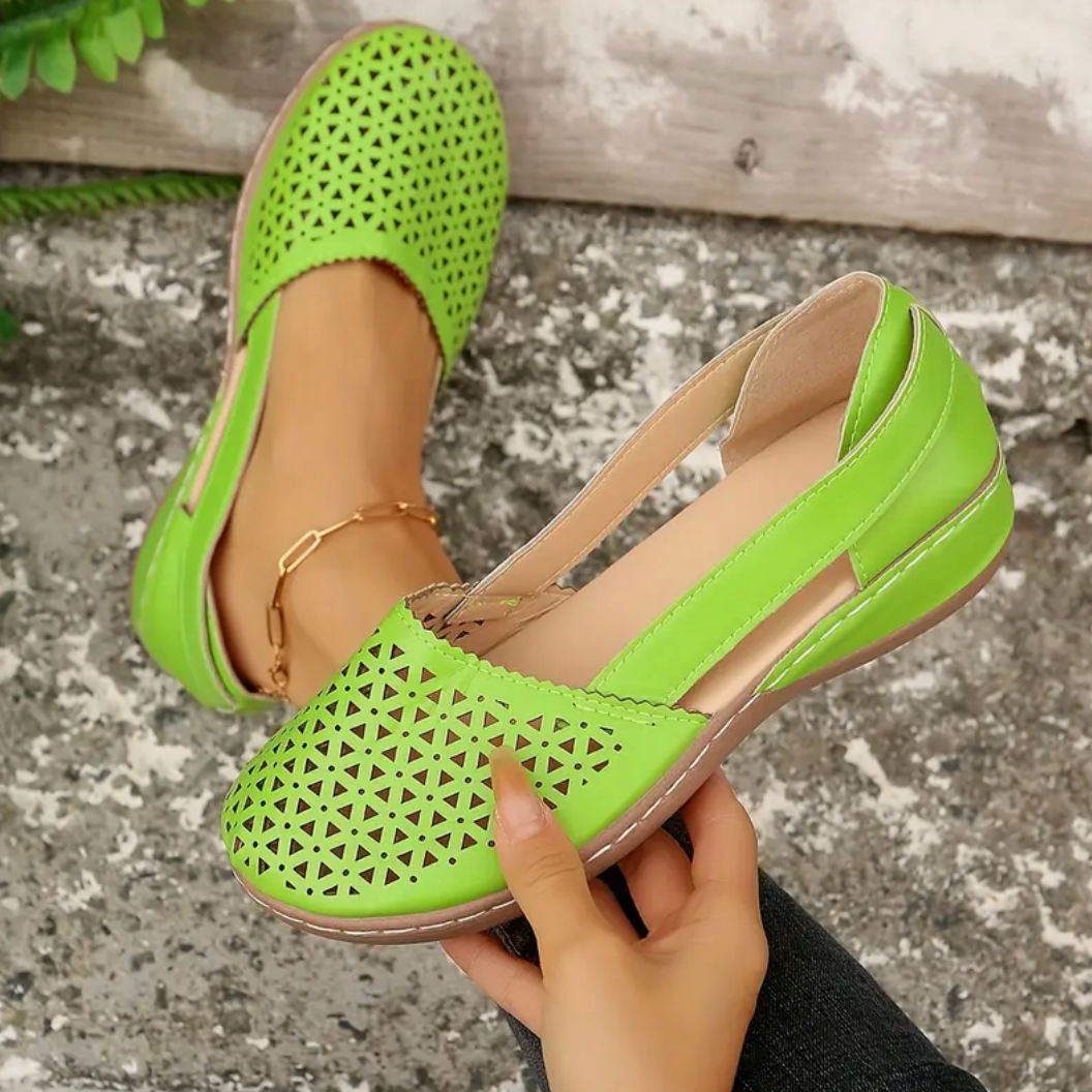 Comelyy Retro Comfortable Hollow Out Design Wedge Sandals