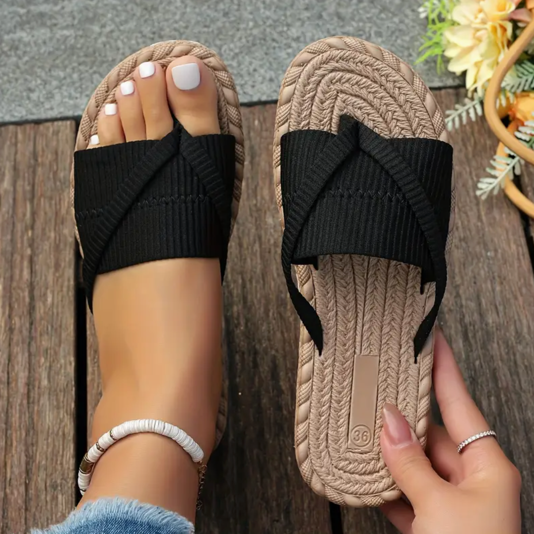 Comelyy Summer Slides Slip On Flip Flops Comfortable Sandals
