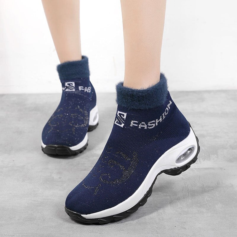 Comelyy Winter Women Warm Fur Sock Boots