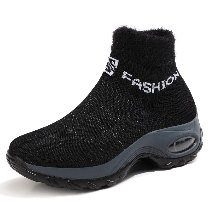 Comelyy Winter Women Warm Fur Sock Boots