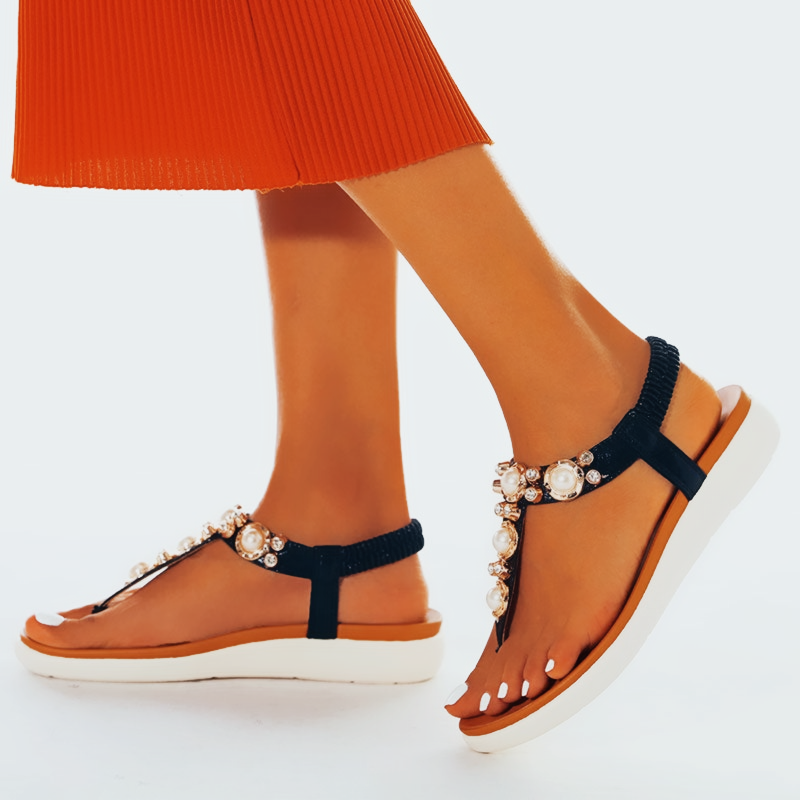 Comelyy Comfortable Pearl On Cloud Sandals